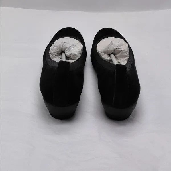 Trotters Wedge Pumps Women's Size 6.5N Narrow Black Suede Comfort Shoes - Image 7