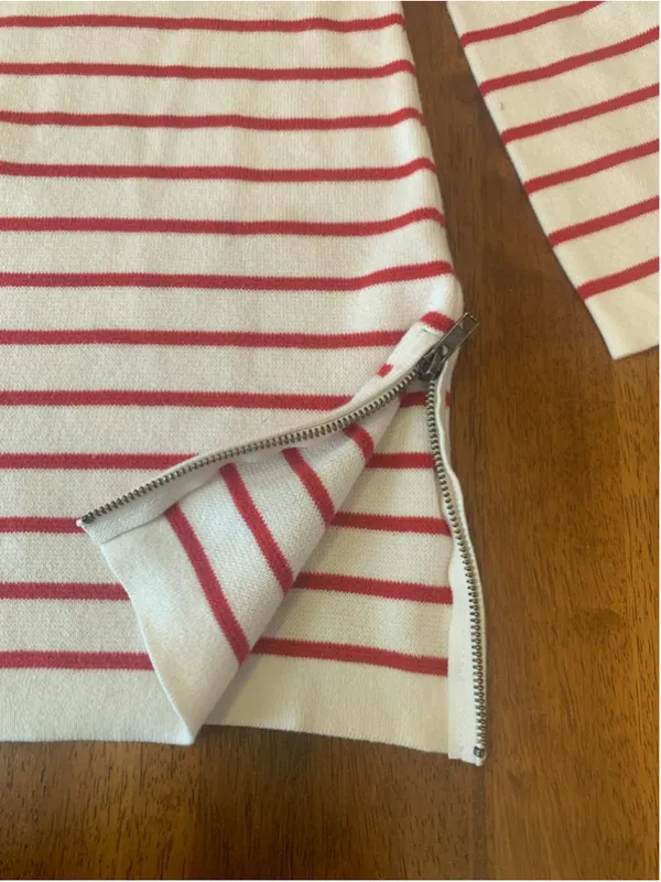 J.Crew Striped Crew Neck Sweater White Red Size L - Image 4