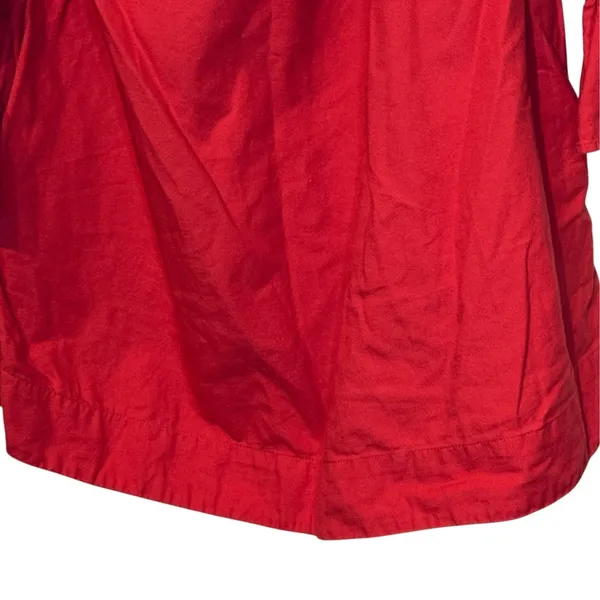 Free People Womens Dress Fleur Du Jour Embroidered Mini Off Shoulder Red Small - Image 3