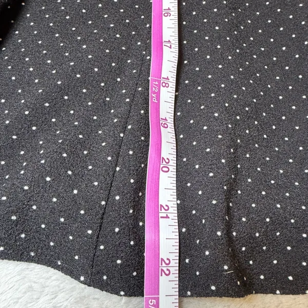 Talbots Womens Size 4 Black Polka Dot Skirt Knee Length Professional Casual - Image 10