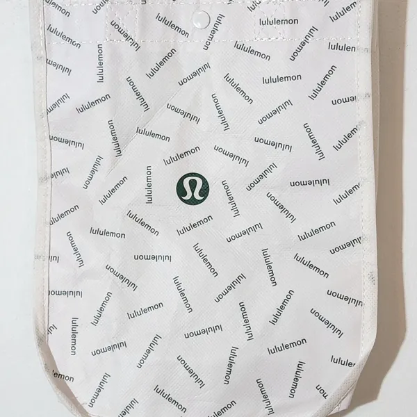 Lululemon Reusable White and Green Tote Bag - Image 2