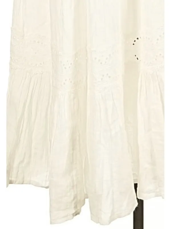 April Cornell White Cotton Maxi Dress XXL - Image 6
