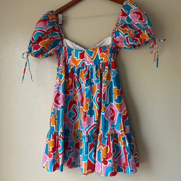 Amanda Uprichard Sicily Multicolor Mini Dress Size Small - Image 9