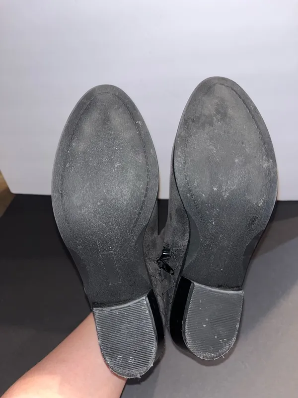 Women's Black Low Heel Ankle Booties - Sleek Chelsea Style - Image 6