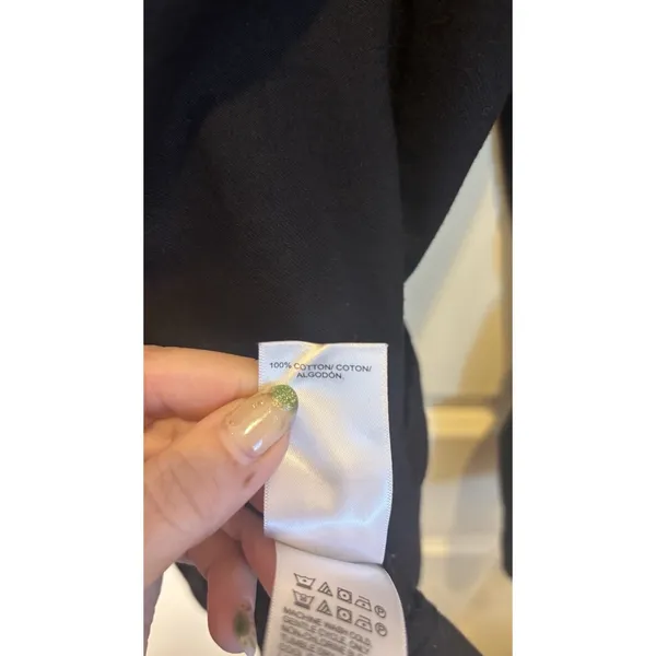 Lucky Brand Women Medium Black Cotton Single Button Blazer Jacket Staple Piece‎ - Image 11