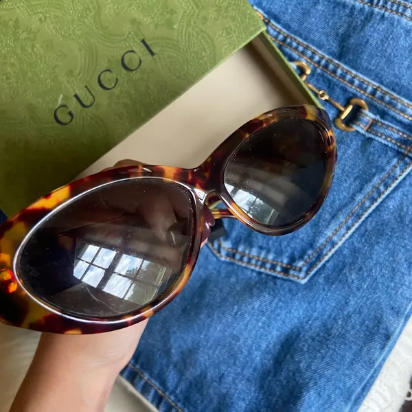 Vintage Gucci Brown Sunglasses - Image 2