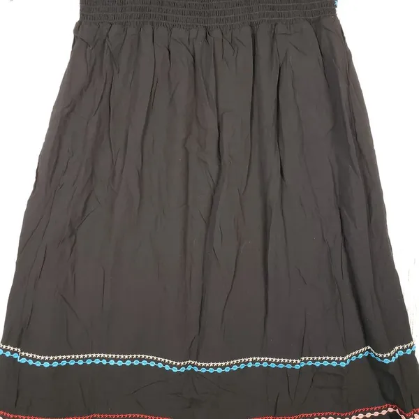 NWT Andree by Unit Black Embroidered Strappy Tassel Dress Women's Size Small - Image 7