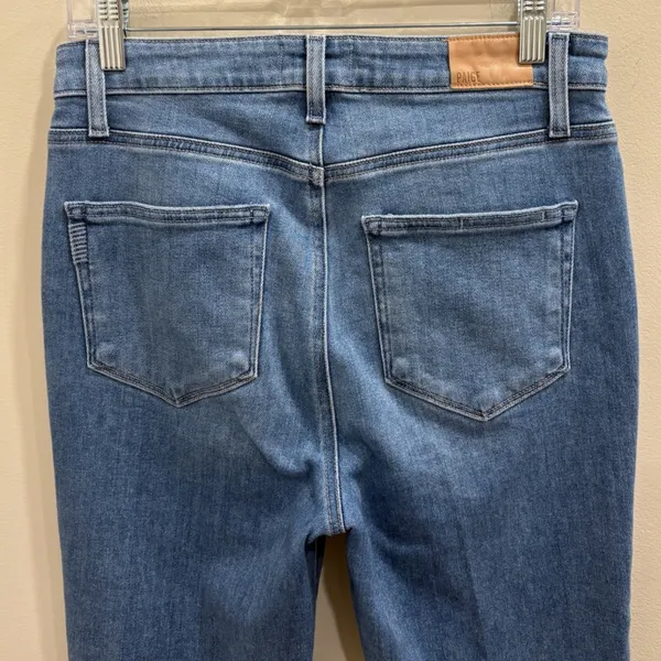 PAIGE Claudine High Rise Kick Flare Crop Jeans Darling Light Wash Size 30 Casual - Image 7