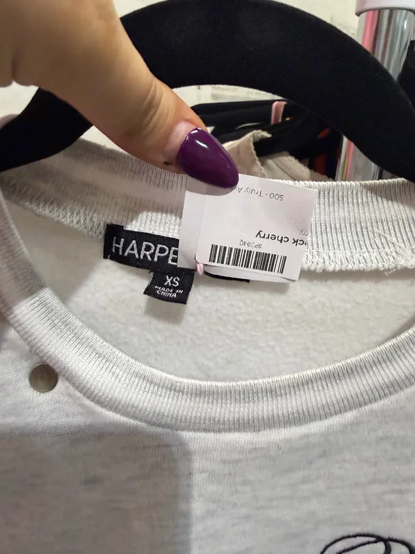 Heather gray sweatshirt Size XS - Image 4