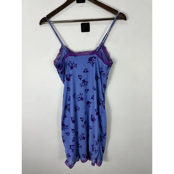 Wild Fable Babydoll Slip Dress Women S Purple Floral Lace‎ Trim Fairy Grunge Y2K - Image 3