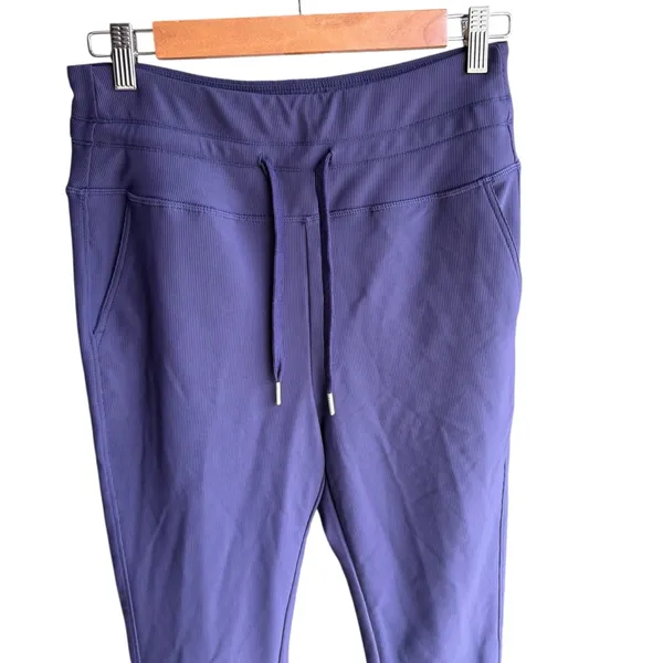 HALARA - NWT Play It My Way Ribbed Track Pants Blue Sz M - Image 3