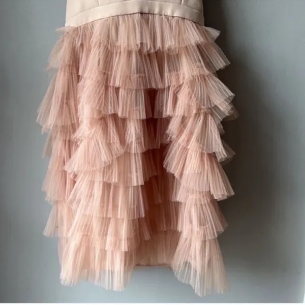 BCBGMaxAzria Ballet Girl Pink Ruffle Dress - Image 6