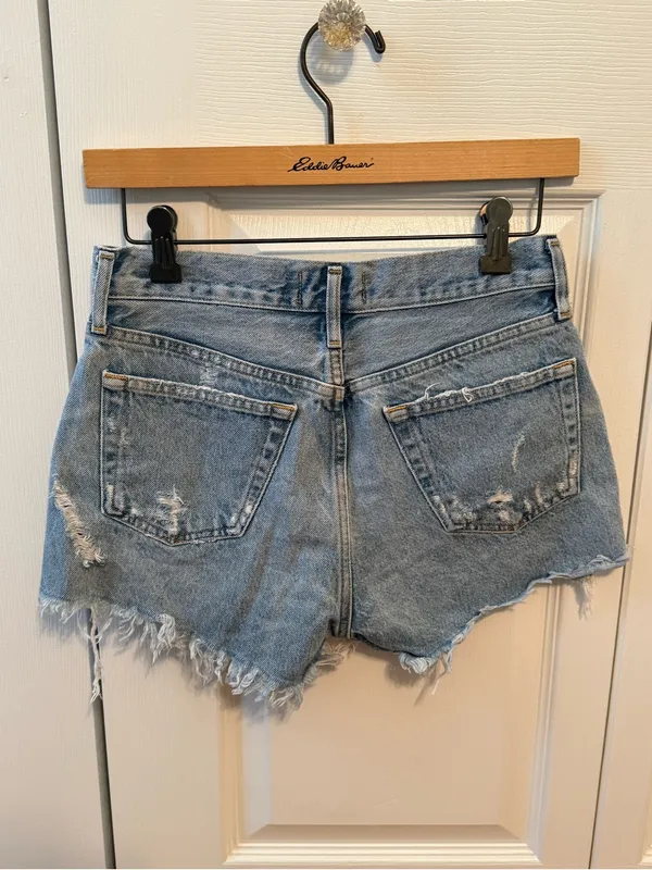 Agolde Parker Shorts in Light Wash - Image 3
