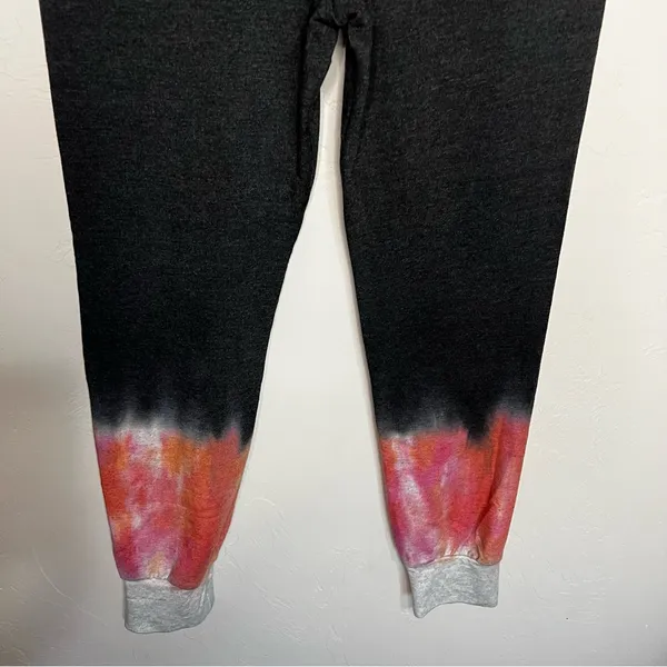 Sundry Gradient Ombré‎ Charcoal Gray Pink Sweatpant Joggers - Image 9