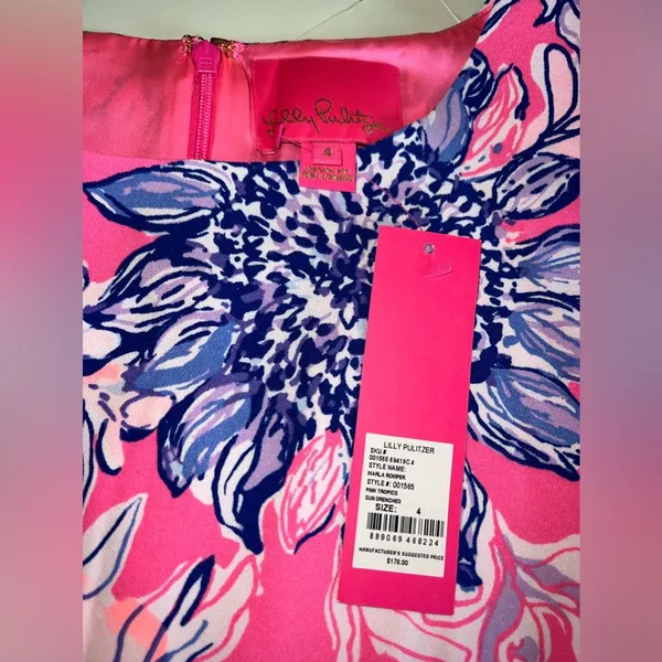 Lilly Pulitzer NWT Marla Romper Pink Tropics Sun Drenched Size 4 - Image 9