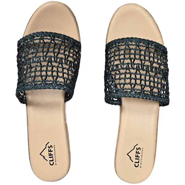 Cliffs by White Mountain Biankka Wedge Espadrille‎ Sandals Black Woven Size 10 - Image 2
