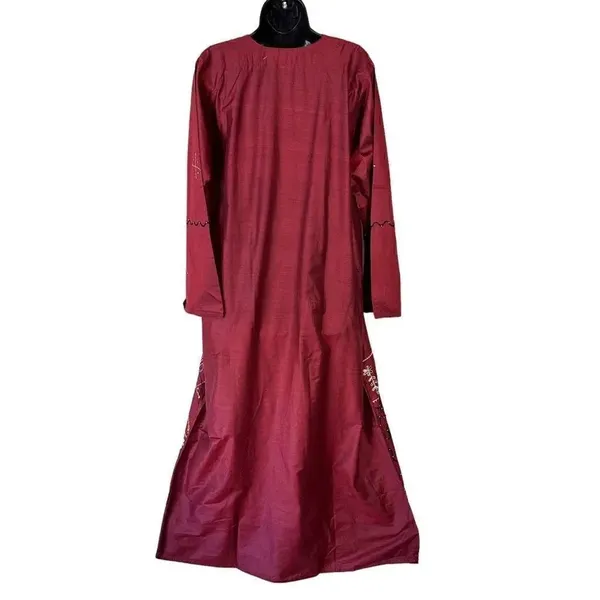 Embroidered Flared Sleeve Kurti Maxi Dress NWT - Image 5