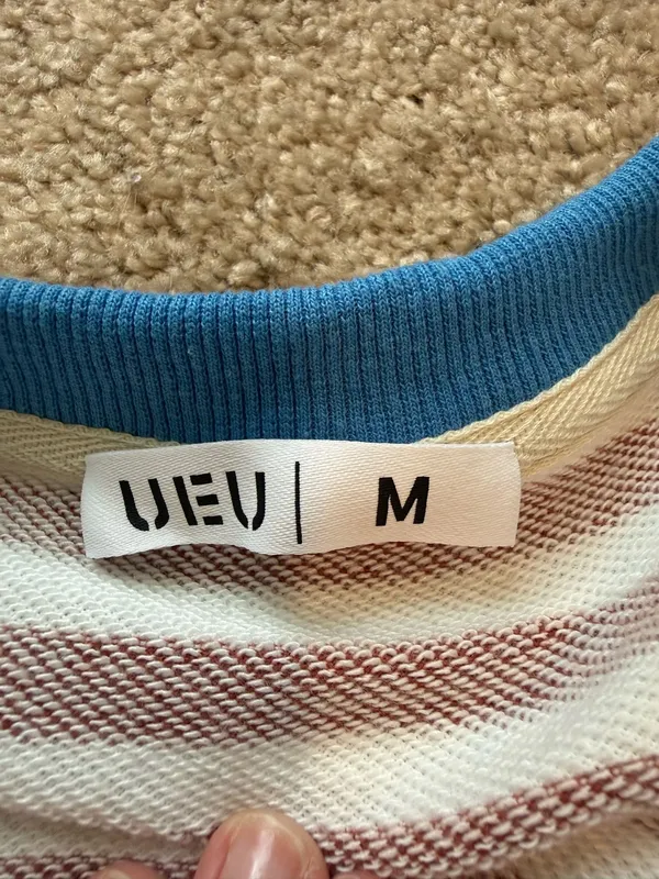 UEU stripped sweatshirt Red Size M - Image 3