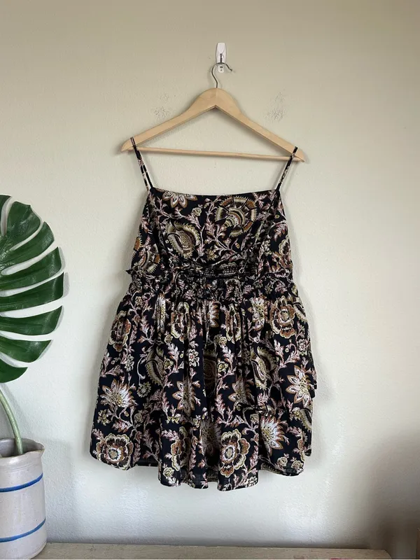 NWOT Anthropologie Celandine Straight-Neck Tiered Mini Dress - Image 9