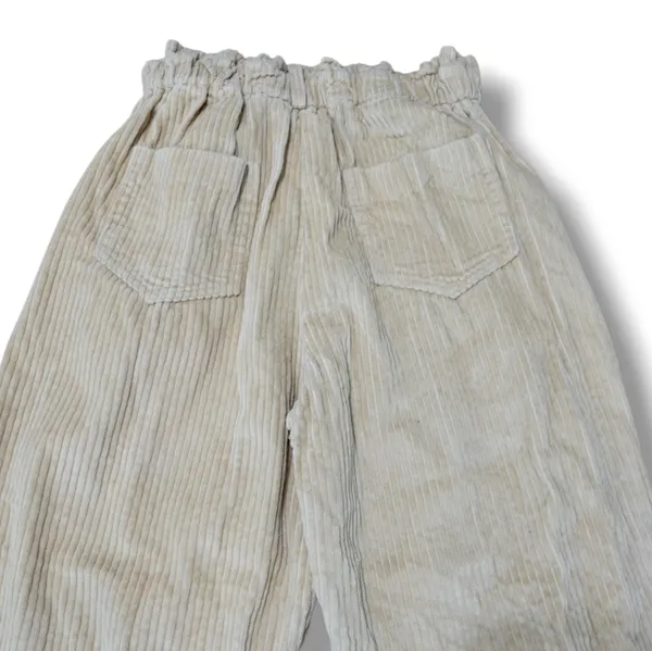 She + Sky Pants Size Medium W24"xL23" Women's Corduroy Pants Crop Pants Tapered Leg Pants Women's Pants - Image 5