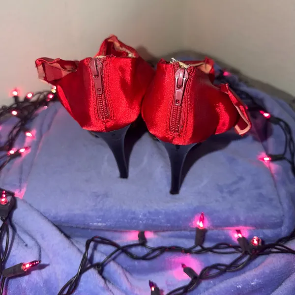 Red Bow Leopard Print Open - Image 3