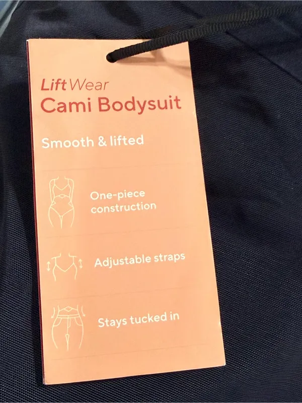 Honeylove Cami Bodysuit size Medium black NEW - Image 10