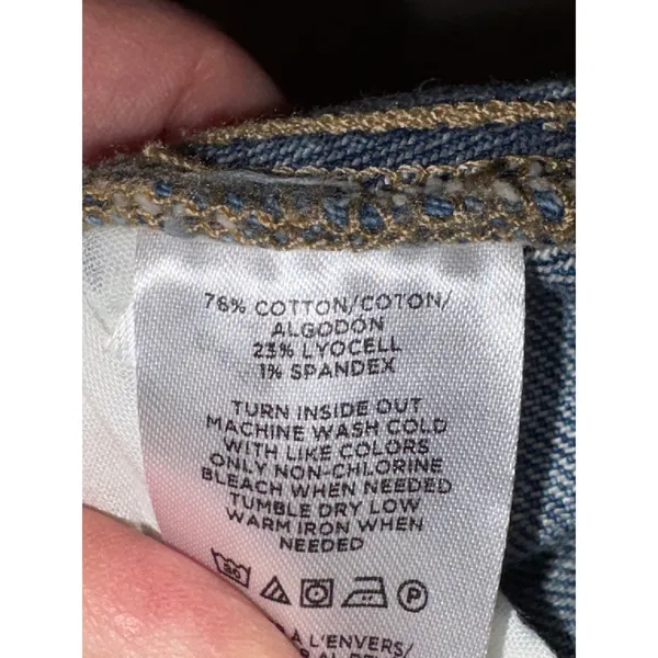 Loft Palmer Wide Leg Jeans Medium Wash High‎ Rise Patch Pocket measures sz 29 - Image 13