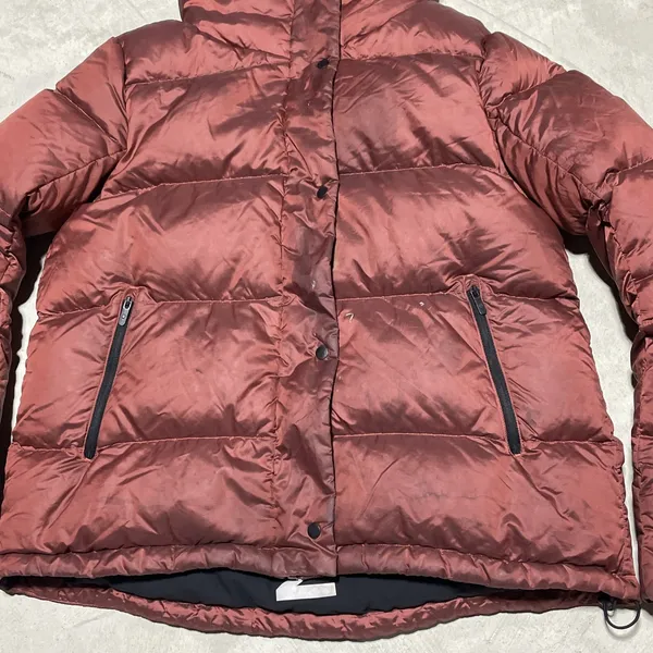 Lululemon Wunder Puff Coat Jacket Puffer 600 Down Size 4 Sunset Orange *STAINED* - Image 3
