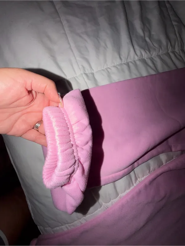 SHEIN Pink Fleece Jogger Pants - Image 4