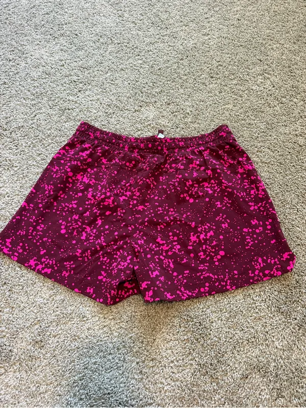 Fabletics Pink Splatter Athletic Shorts - Image 2
