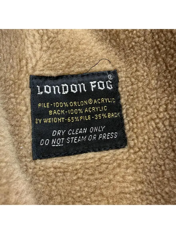 Vintage London Fog Maincoats Full Length Tan Belted Trench Coat Womens 10 P USA - Image 4