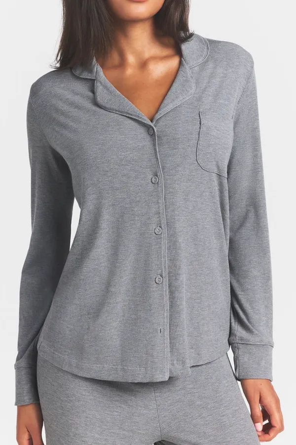Skims Heather Grey Soft Lounge Sleep Set - Image 2