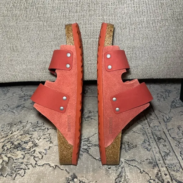Birkenstock Uji Nubuck-Suede Leather in Sienna Red - Image 10