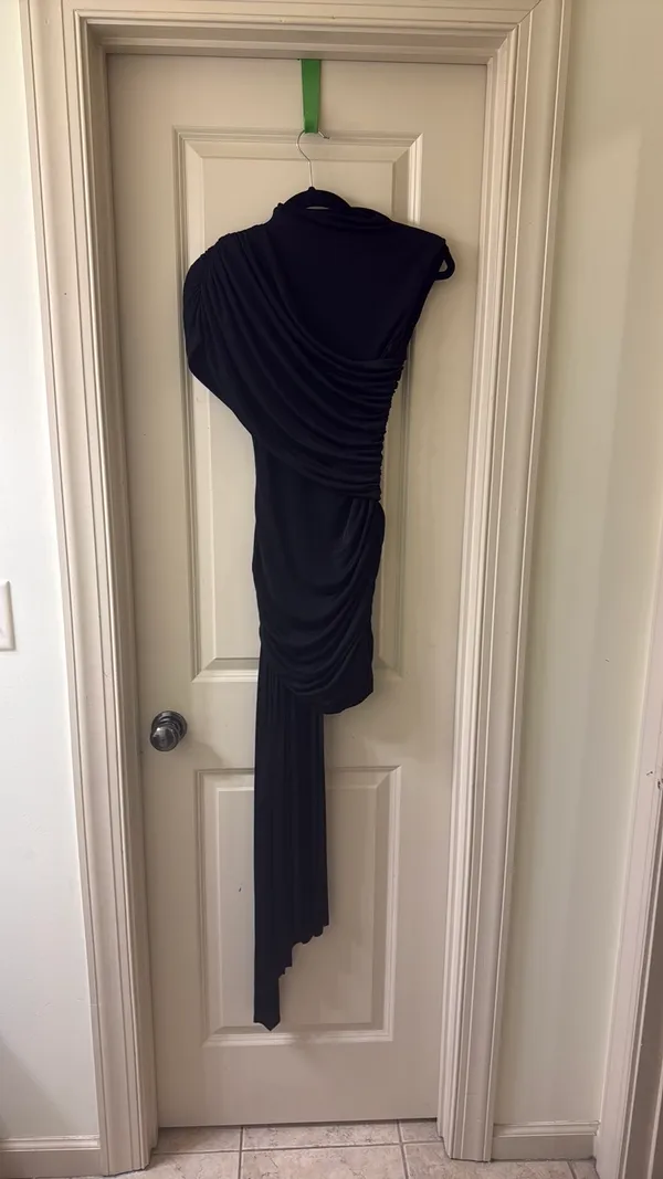 Pants store black one shoulder dress - Image 4