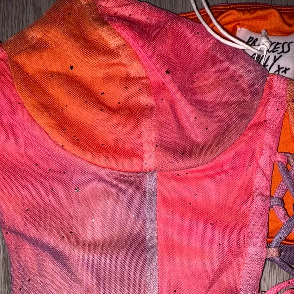 Princess Polly Pink Orange Shiny Tashi Tank Top - Image 3