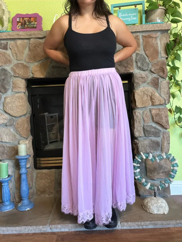 NWT Anthropologie Sheer Maxi Skirt - Image 6