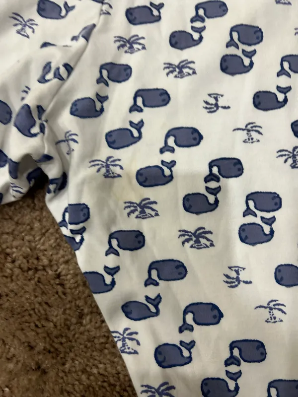 Roller Rabbit Moby whale pajamas Size XS - Image 8