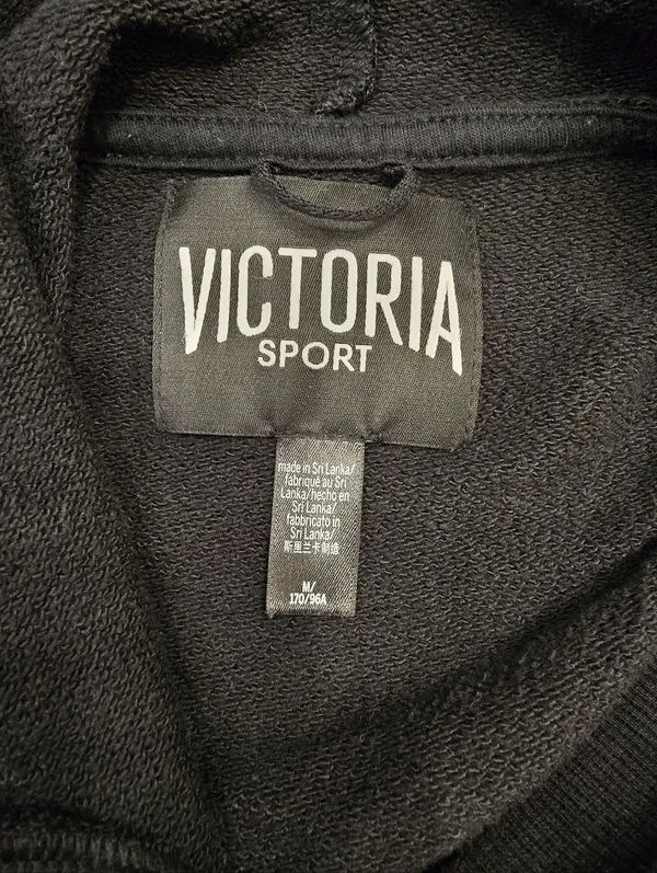 Victoria's Secret Sport lace-up hoodie Black M - Image 4