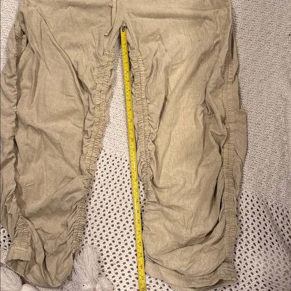 Free People Womens Sand Jam Casual Tan Jumpsuit rubber Medium - Image 7