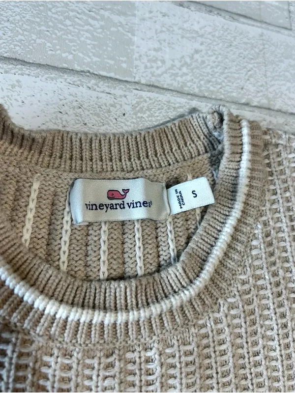 Vineyard Vines Woman’s Sweater Vest Preppy Coastal Classic Knit Size Small - Image 3