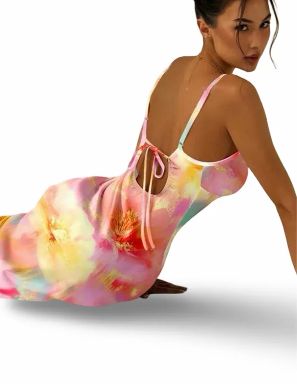 Boutique Floral and Multicolor Maxi Dress - Image 4