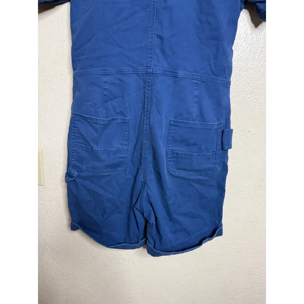 Carhartt Women’s XS TENCEL Relaxed Fit Twill Short Sleeve Shortall Deep Ocean - Image 4