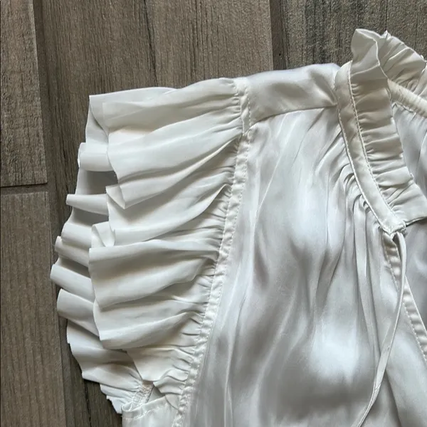 The Reset White Pleated Dress Size M - Image 4