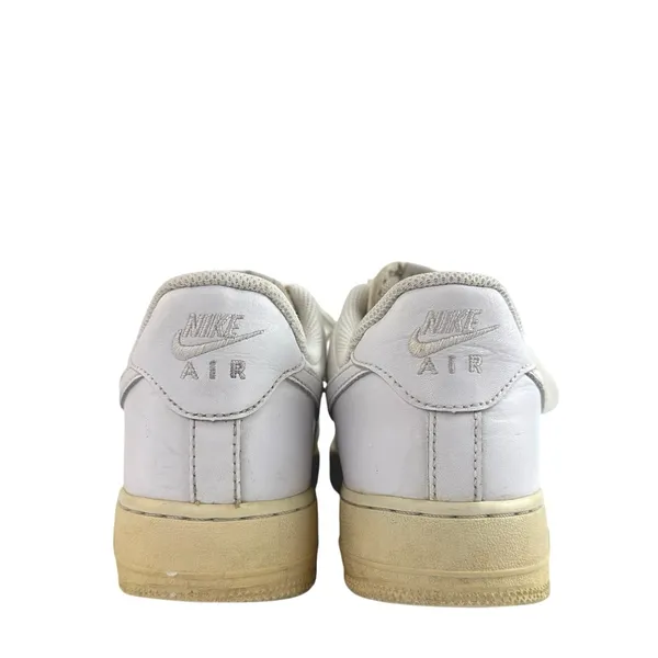 Nike Air Force 1 Men's White Low Top Lace Up Sneakers Athletic Running Shoes 9.5 - Image 3