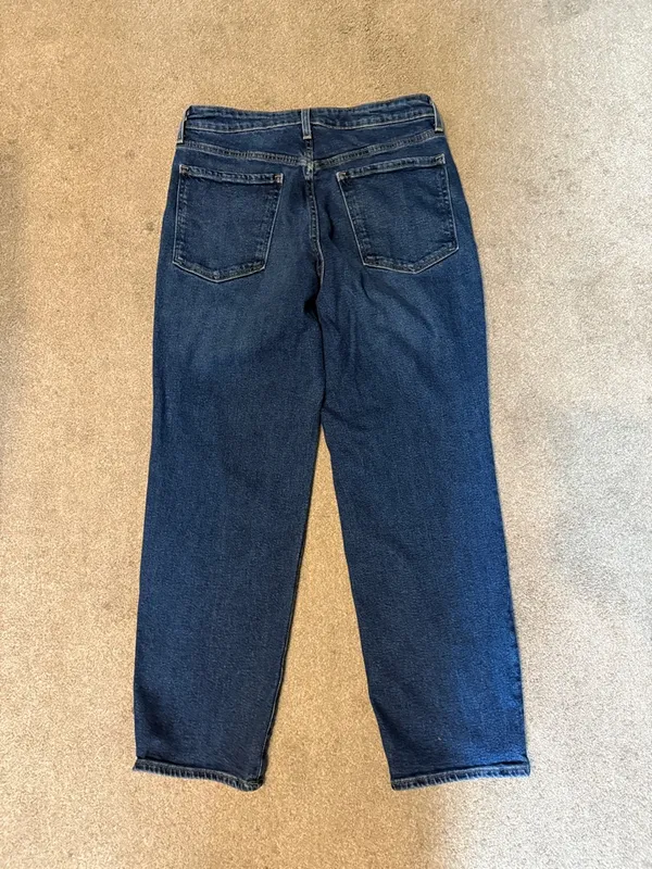 Old Navy Dark Was High Rise OG Loose Jeans Size 12 - Image 3