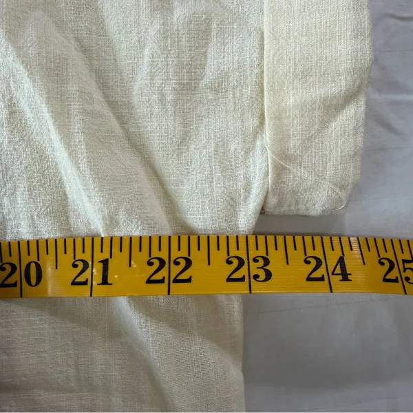 NEW Women's NEW Light Yellow Gauze Tunic Style Size XL #260303 - Image 5