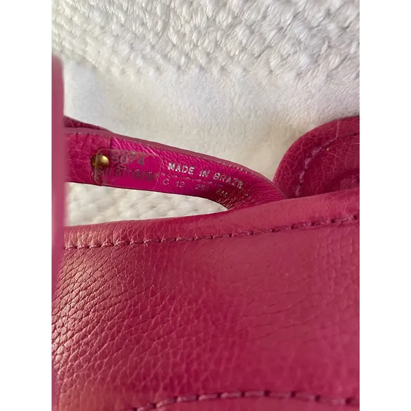 Tory Burch Pink Leather Miller Sandals Size 8 - Image 3