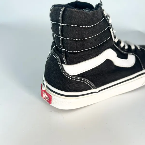 Vans Old Skool Canvas Suede Hi Top Skate Sneakers Shoes Black 507698 Women 7.5 - Image 9