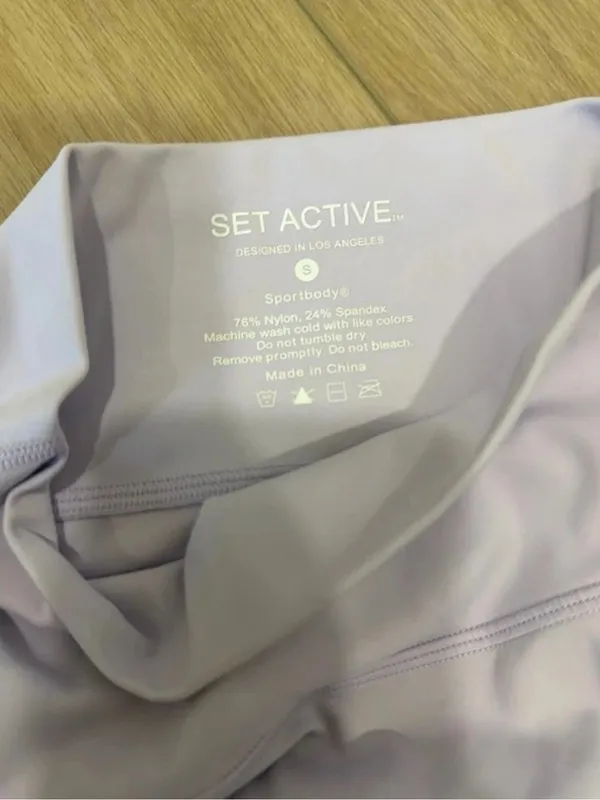 SET Active lavender High-Rise Performance Leggings - Image 3
