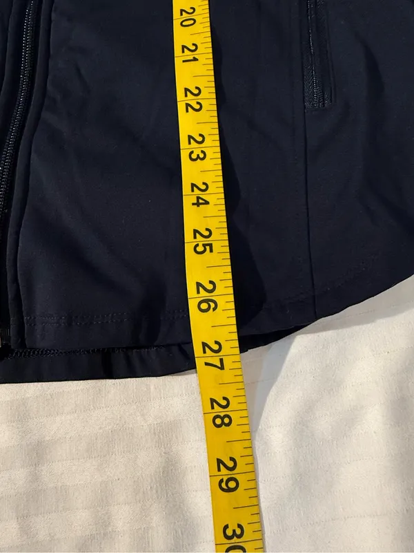 Chico's Navy Hooded Zip Jacket - Image 5